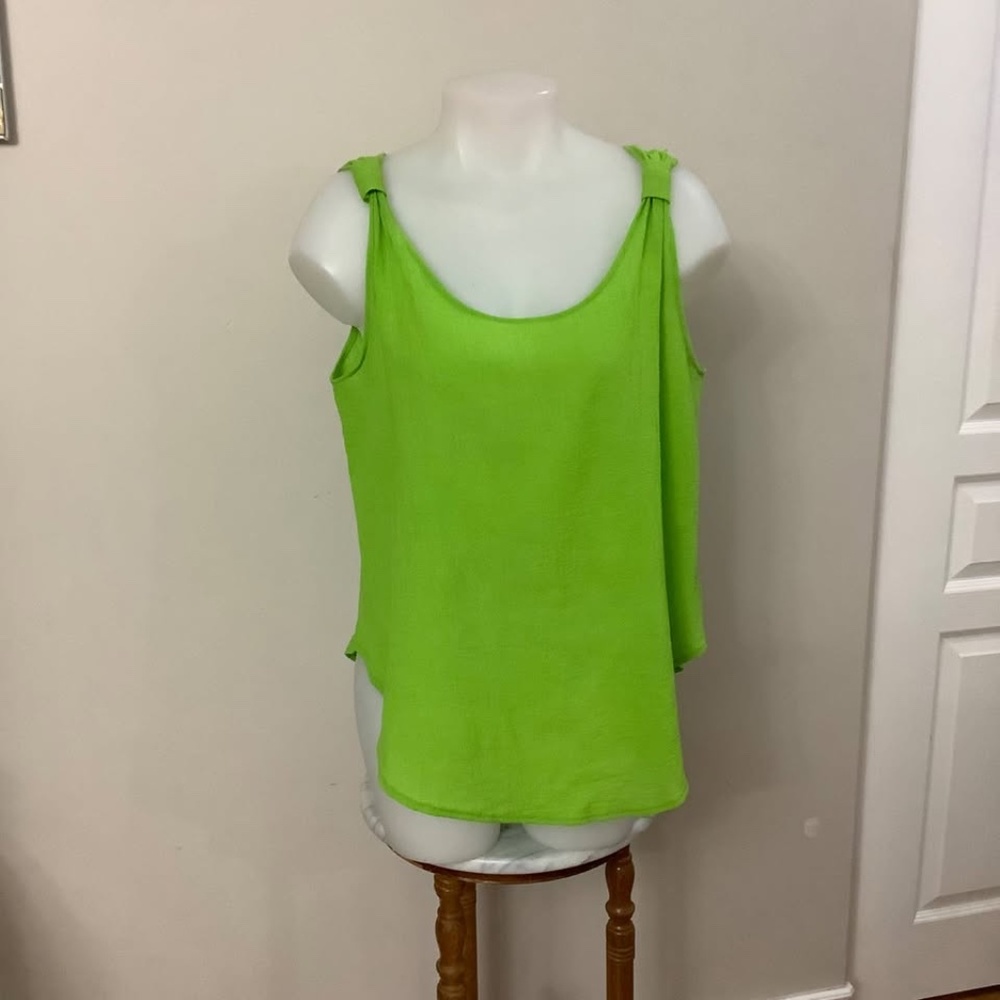 Lime cotton top MEDIUM made in Mexico
